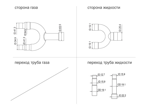 Комплект разветвителей для наружных блоков